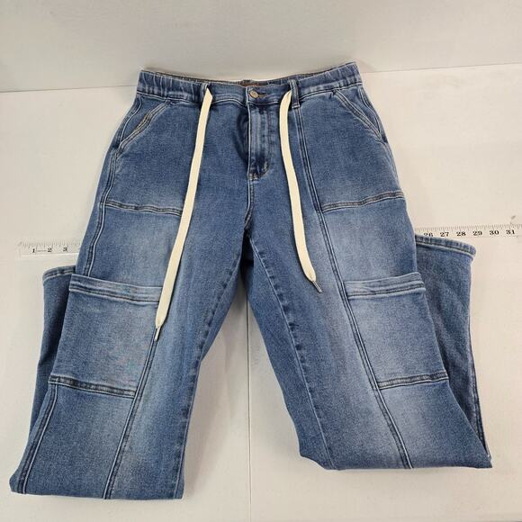 Judy Blue JB88909 MD Women’s Carpenter Jeans Light Wash Size‎ 11/30 Stretch 6070 - Picture 1 of 11